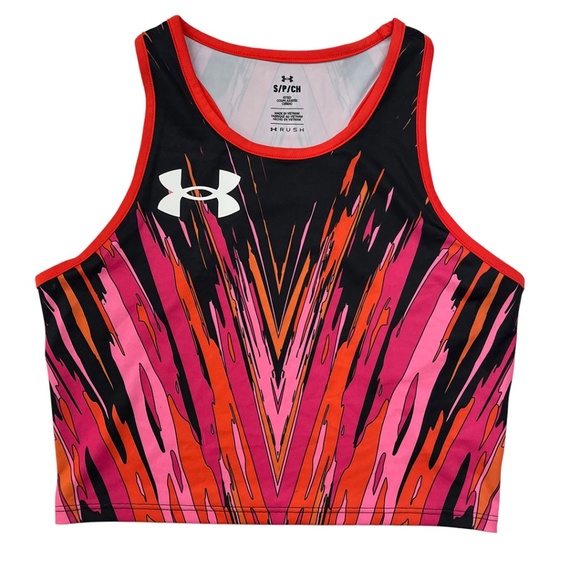 Under Armour Pro Runner Cropped Fitted Tank Top Women’s Small - Picture 1 of 8